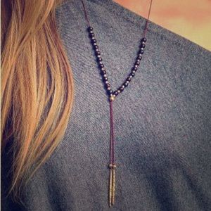 NWT! gorjana Garnet Power Gemstone Beaded Versatile Necklace